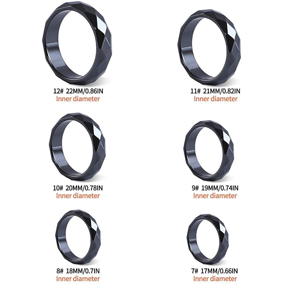 Fashion And Popular Trinkets Magnetic Hematite And Magnetite Ring Jewelry