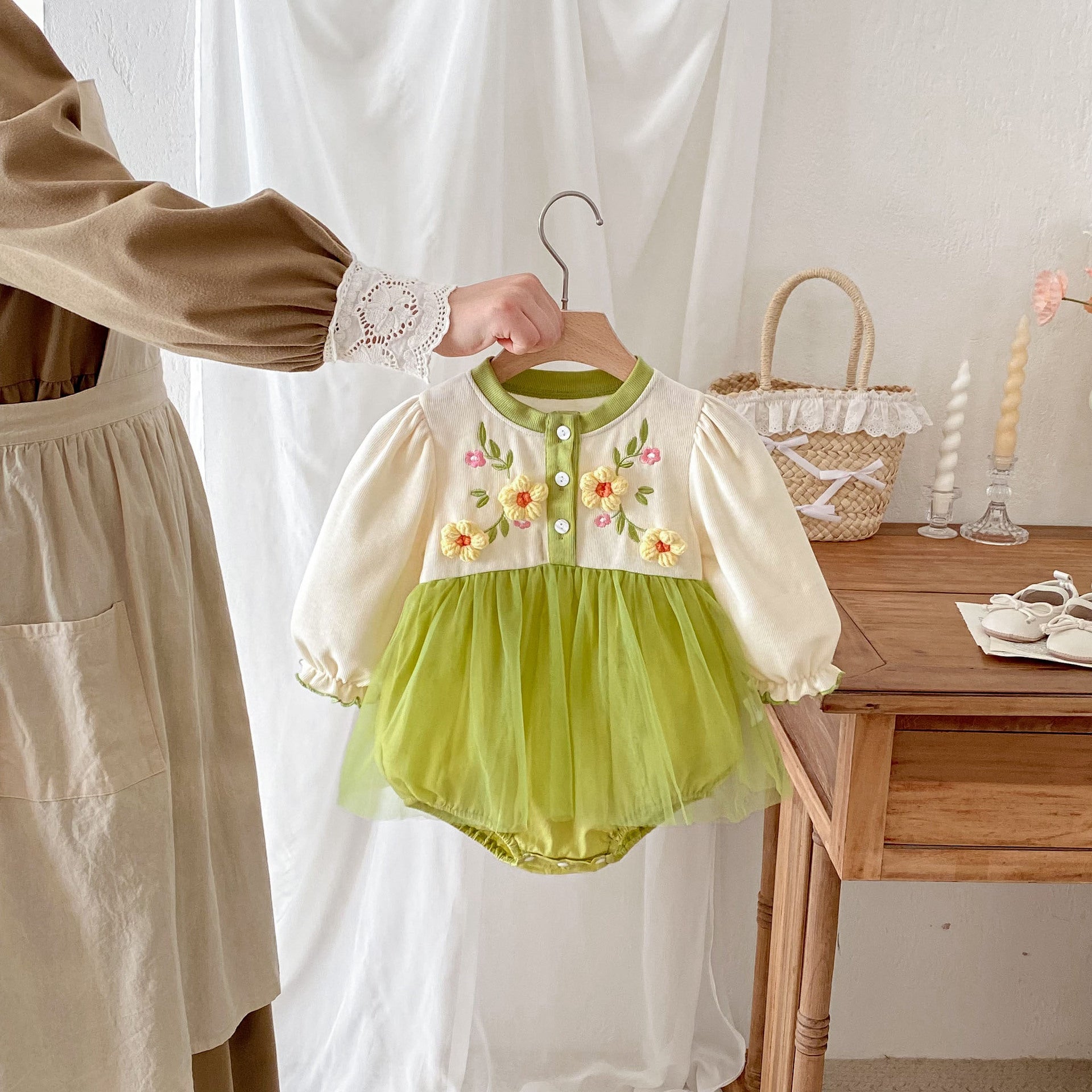 Baby Clothes Autumn Girl Baby Romper Princess Dress Newborn Bodysuit for 0-12 Months