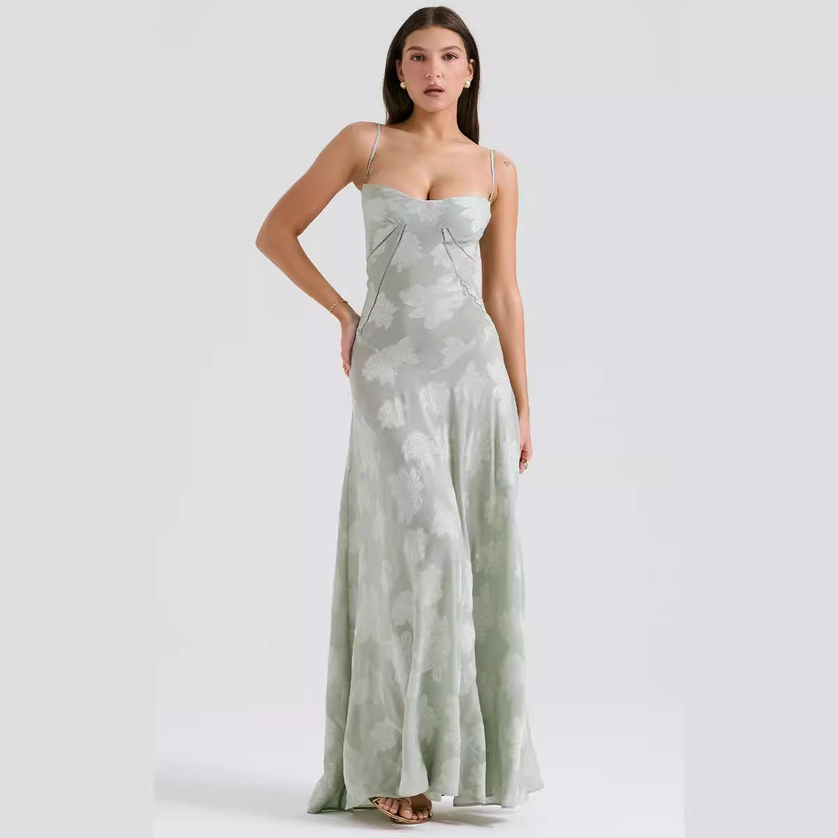 Lace Strap Backless Mini Dress for Women, New Fashion Autumn Fairy Dress, Casual Vacation Mid-Length Dress