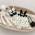 Summer Baby Girl Clothes Bow Strap Bodysuit Cute Polka Dot Princess Romper Dress Crawling Suit