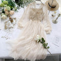 New Mesh Long Skirt Gentle Skirt Fairy Super Fairy Sweet Long Temperament Dress