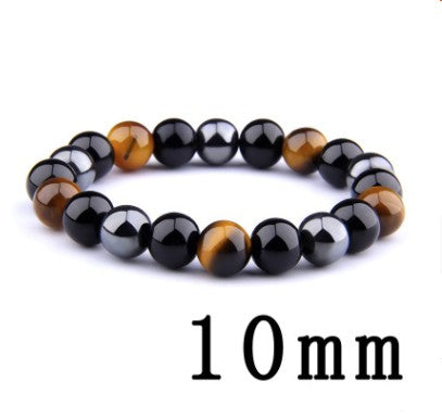 New all-match men's6mm 8mm 10mm tiger's eye obsidian hematite elastic bracelet