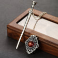 Harry Potter Peripheral Necklace Dripping Blood Alliance Couple Necklace S925 Silver Magic Pendant