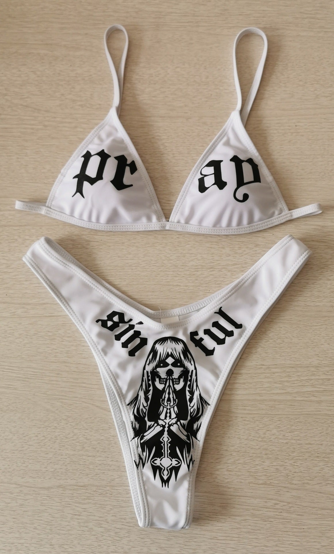 Bikini offset printing dark