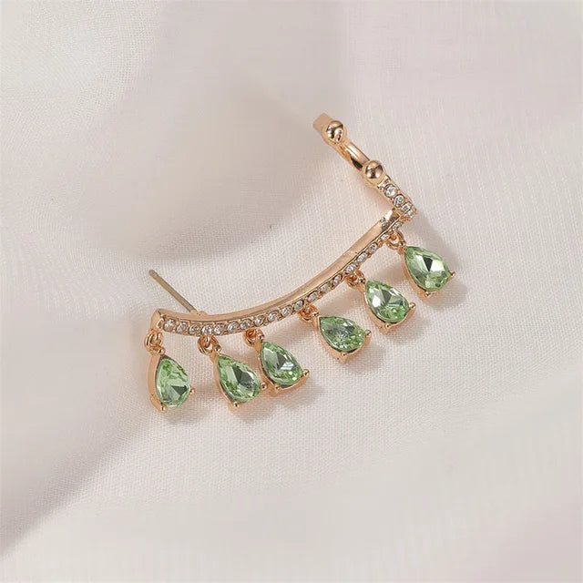 3-color 1-piece women's stud earrings jewelry fashion Korean Valentine's Day gift unusual color earrings