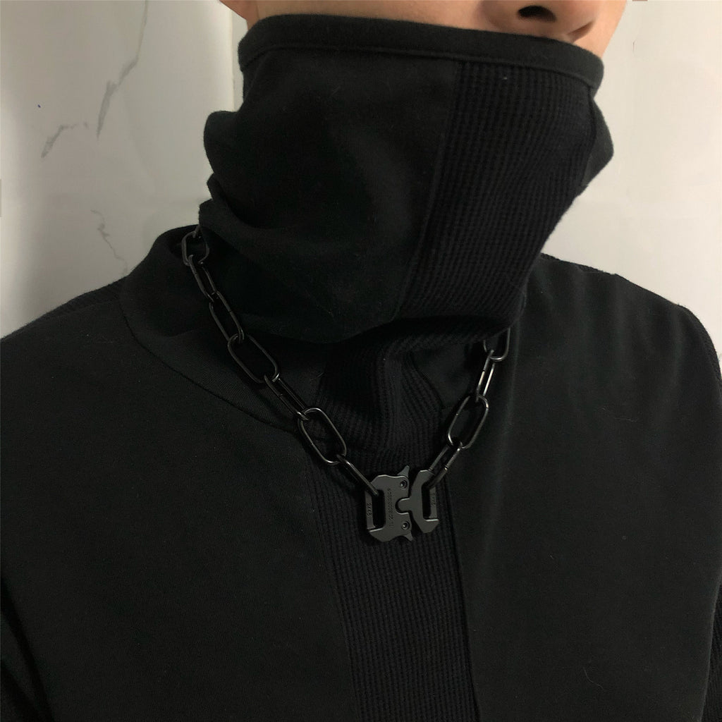Functional Lock Dark Original Design Necklace