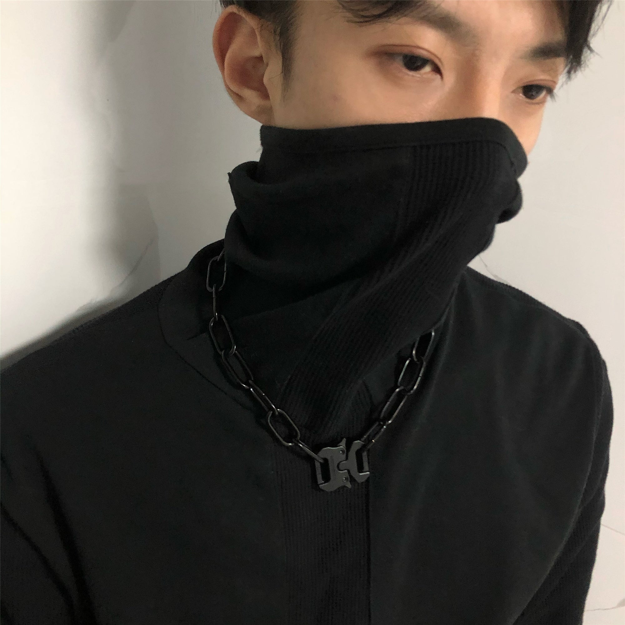 Functional Lock Dark Original Design Necklace