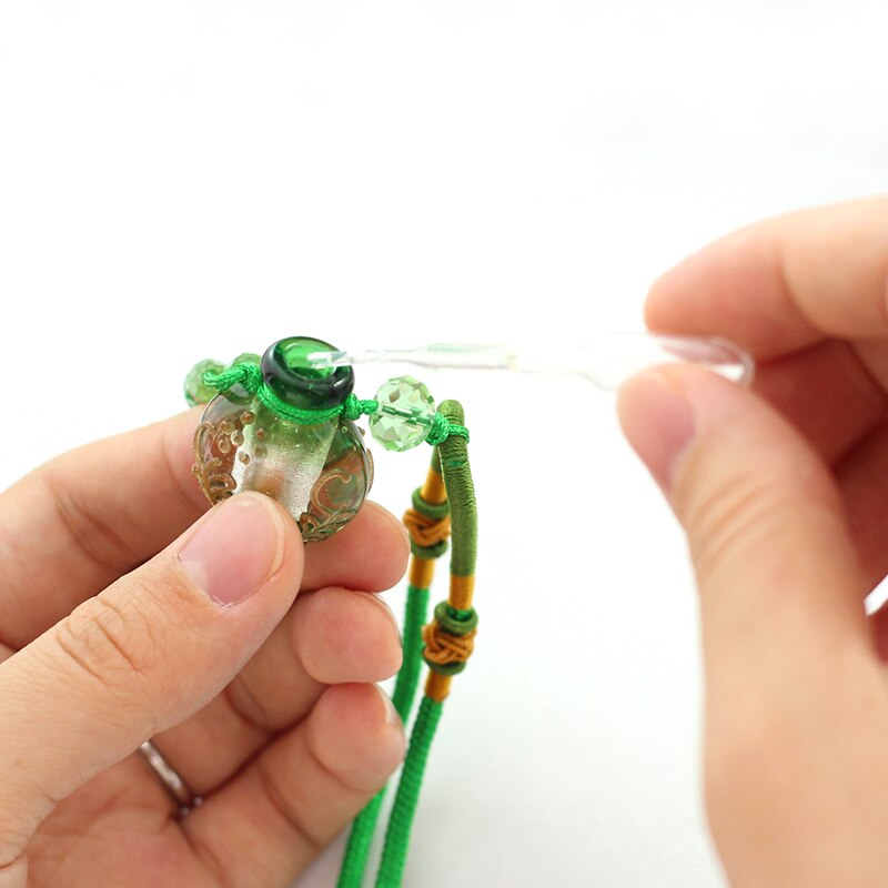 Murano Glass Perfume Necklace (with cord), essential oil jewelry bottle ,perfume bottle jewelry ,necklace