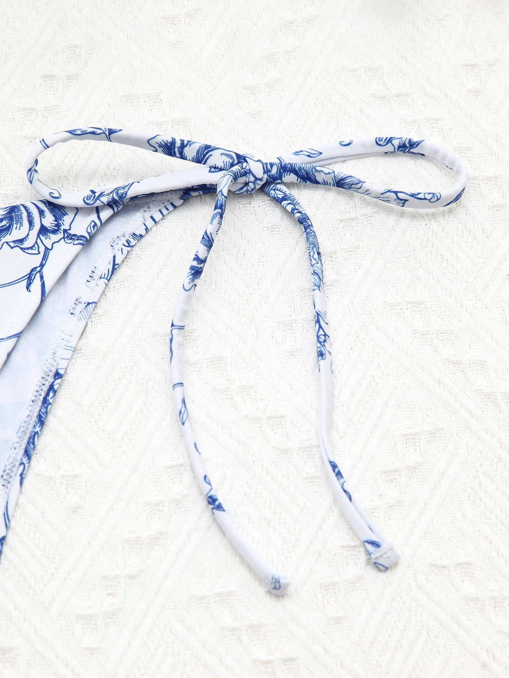 Striped split swimsuit for women