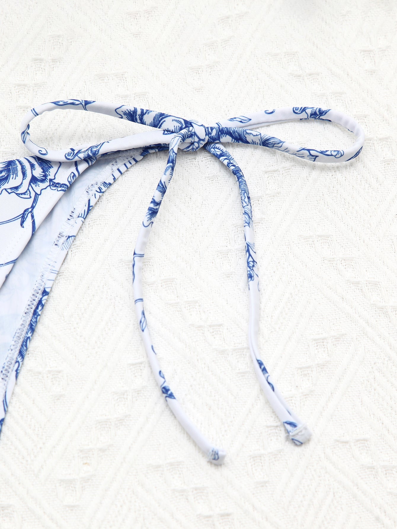 Striped split swimsuit for women