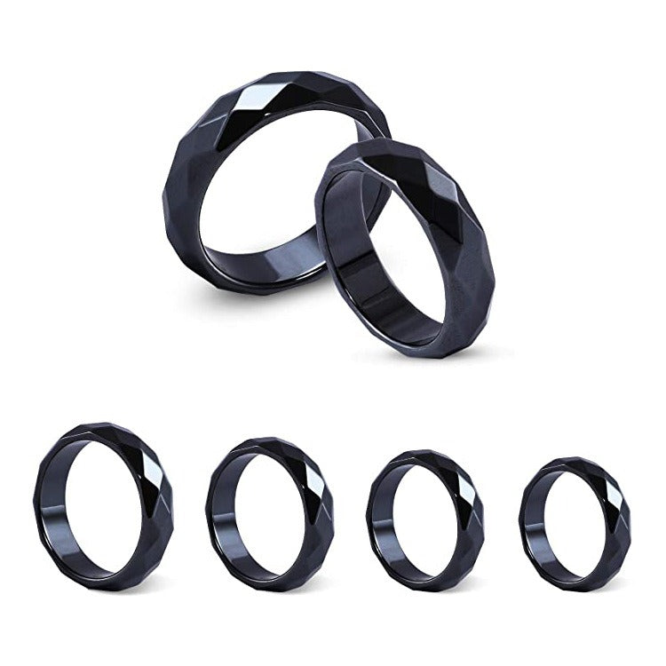 Fashion And Popular Trinkets Magnetic Hematite And Magnetite Ring Jewelry