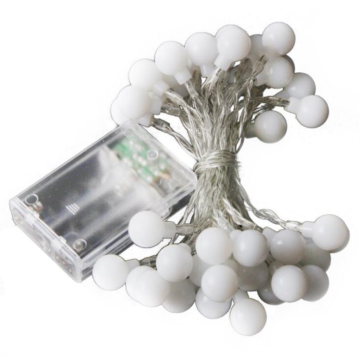 Cherry Balls Fairy String Decorative Lights Battery Operated Wedding Christmas Outdoor Patio Garland Decoration