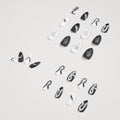 Dark Snake Pattern Mandarin Duck Wearing Manicure Fake Nail Manicure Patch Nail Patch Waterproof Removable Nail