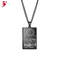 Helios Tarot Stainless Steel Real Gold Plating Pendant Religious Ornament Christmas Gift Men's Sweater Necklace