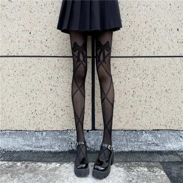 Fashion New Cherry Hot Drill Pantyhose Anti-removal Silk Arbitrary Cut Pantyhose Leggings Character Women's Socks