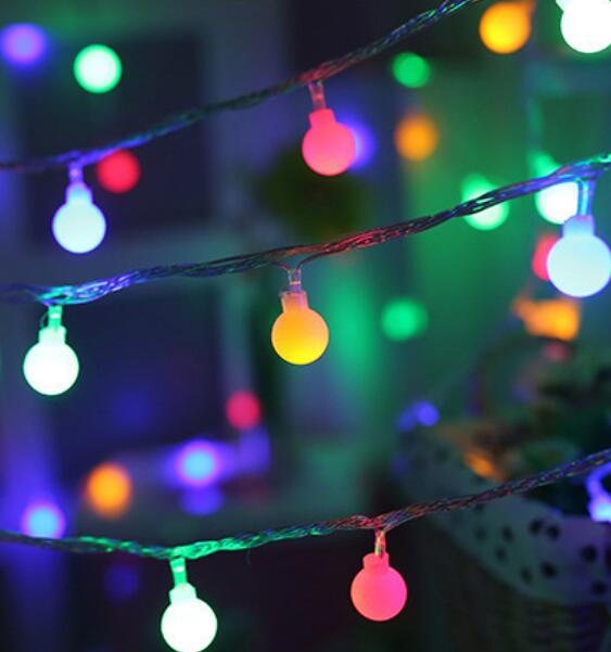 Cherry Balls Fairy String Decorative Lights Battery Operated Wedding Christmas Outdoor Patio Garland Decoration