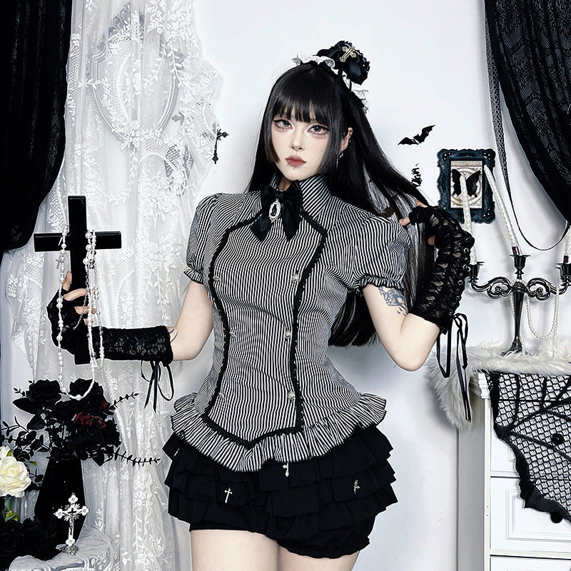Subcultural Gothic College Short sleeved Shirt