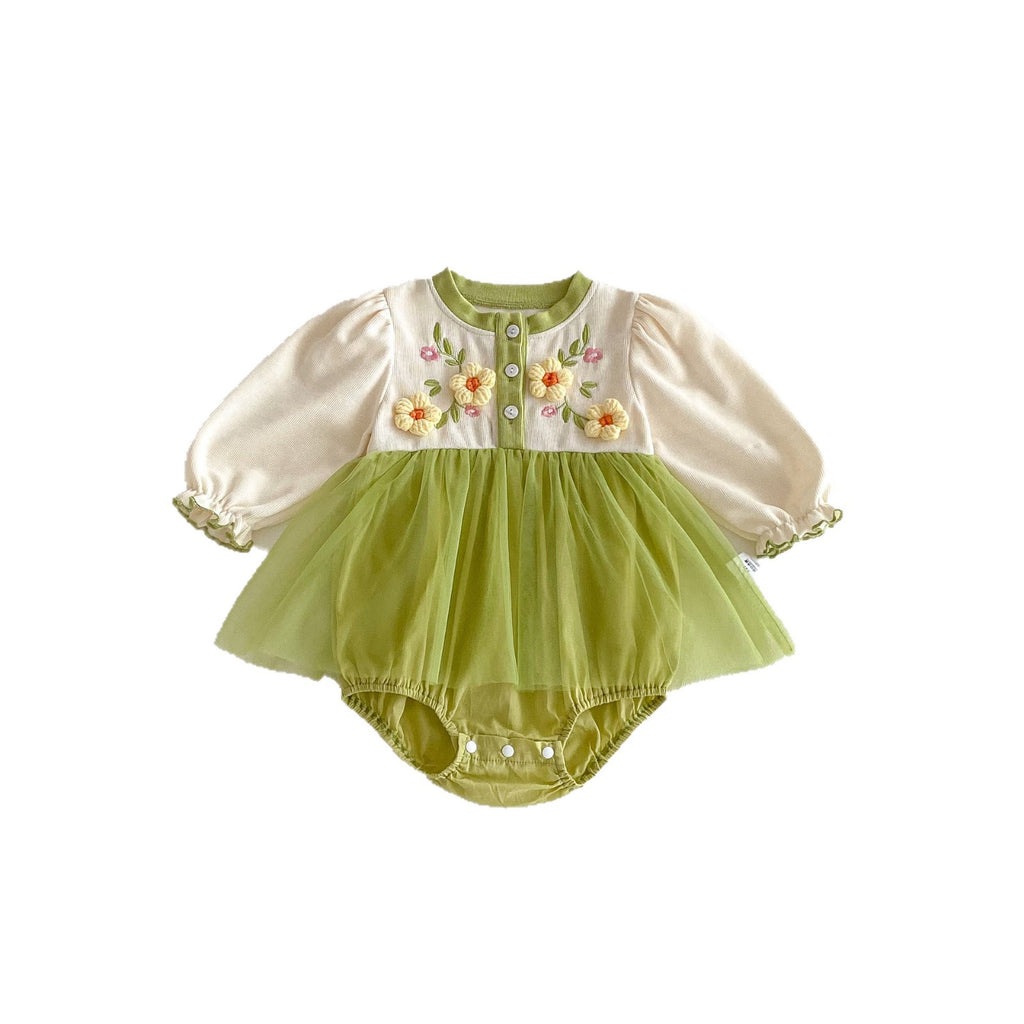 Baby Clothes Autumn Girl Baby Romper Princess Dress Newborn Bodysuit for 0-12 Months