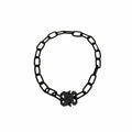 Functional Lock Dark Original Design Necklace