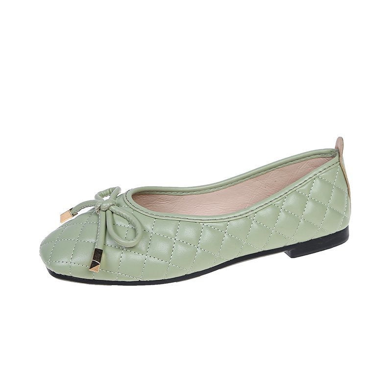Women's Summer New Style Single Shoes Korean Flat Bottom Shallow Mouth Fairy Casual Single Shoes