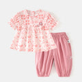 Baby floral short sleeved set