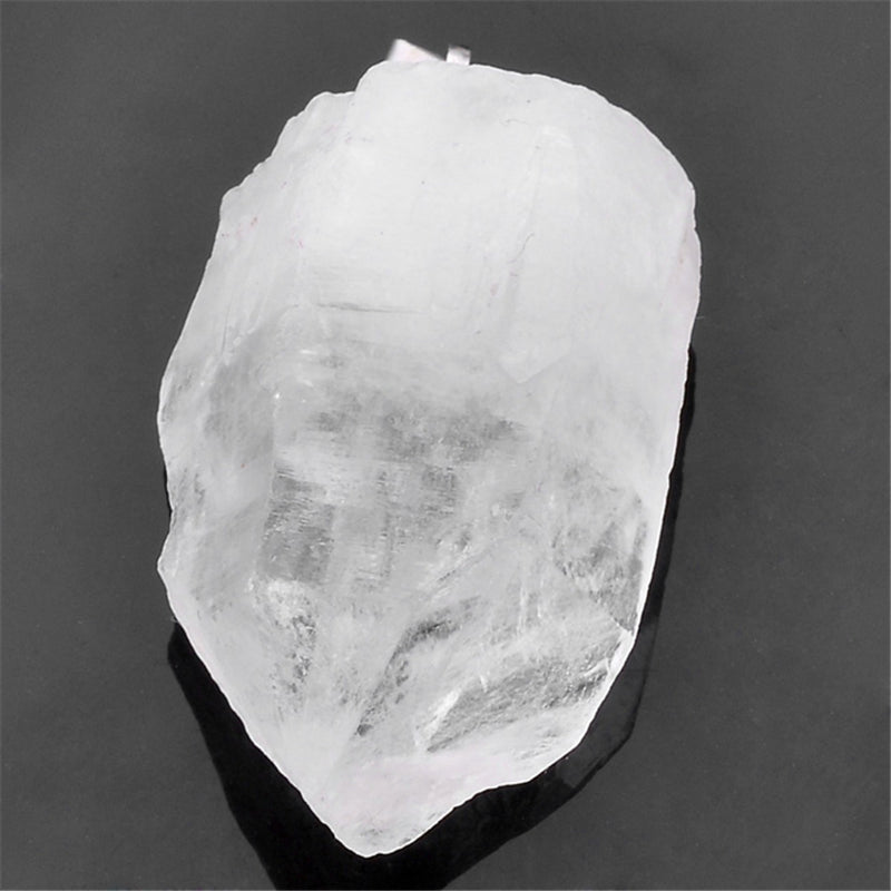 1pc Irregular Stone Rock Crystal Quartz Natural Lapis Lazuli Gem stone Circle Pendant Necklace Gifts Pendant Jewelry