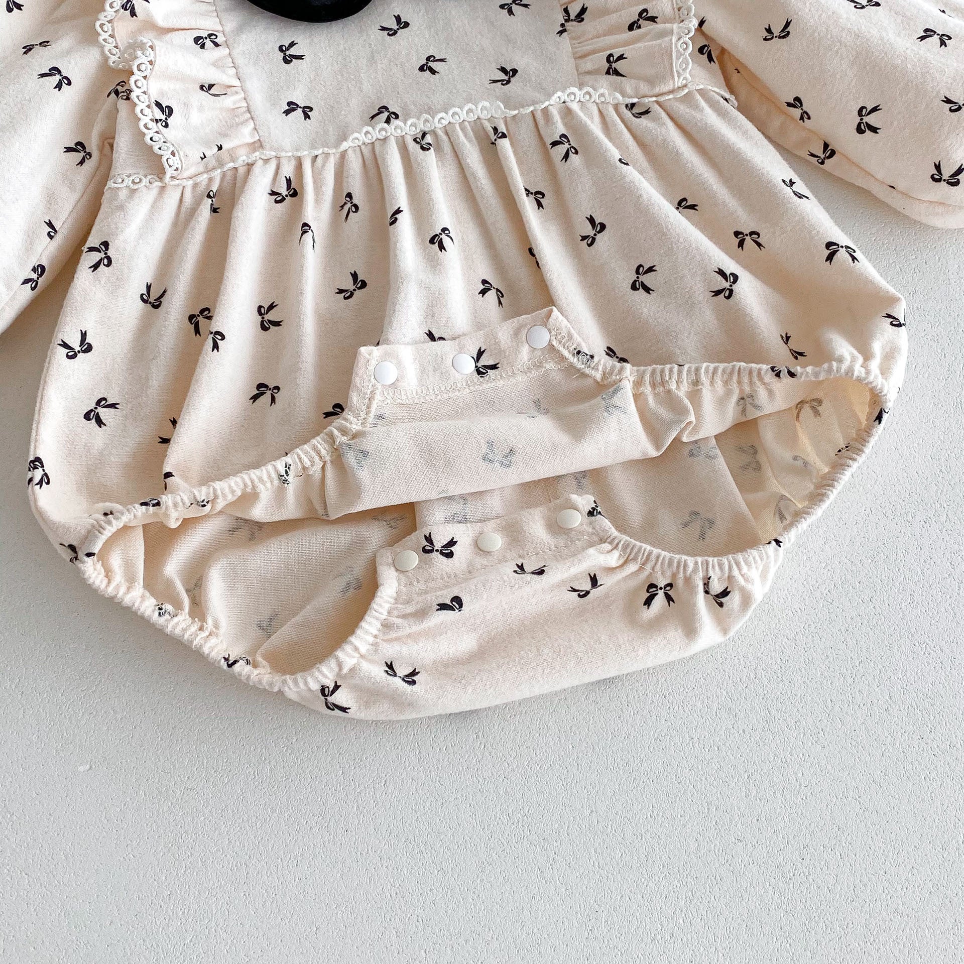 Cute Baby Clothes Spring Autumn Outfit for Girls, Baby Romper, Newborn Bodysuit, 100-Day Celebration Wear, A-Class Infant Clothing