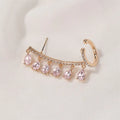3-color 1-piece women's stud earrings jewelry fashion Korean Valentine's Day gift unusual color earrings