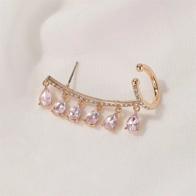 3-color 1-piece women's stud earrings jewelry fashion Korean Valentine's Day gift unusual color earrings