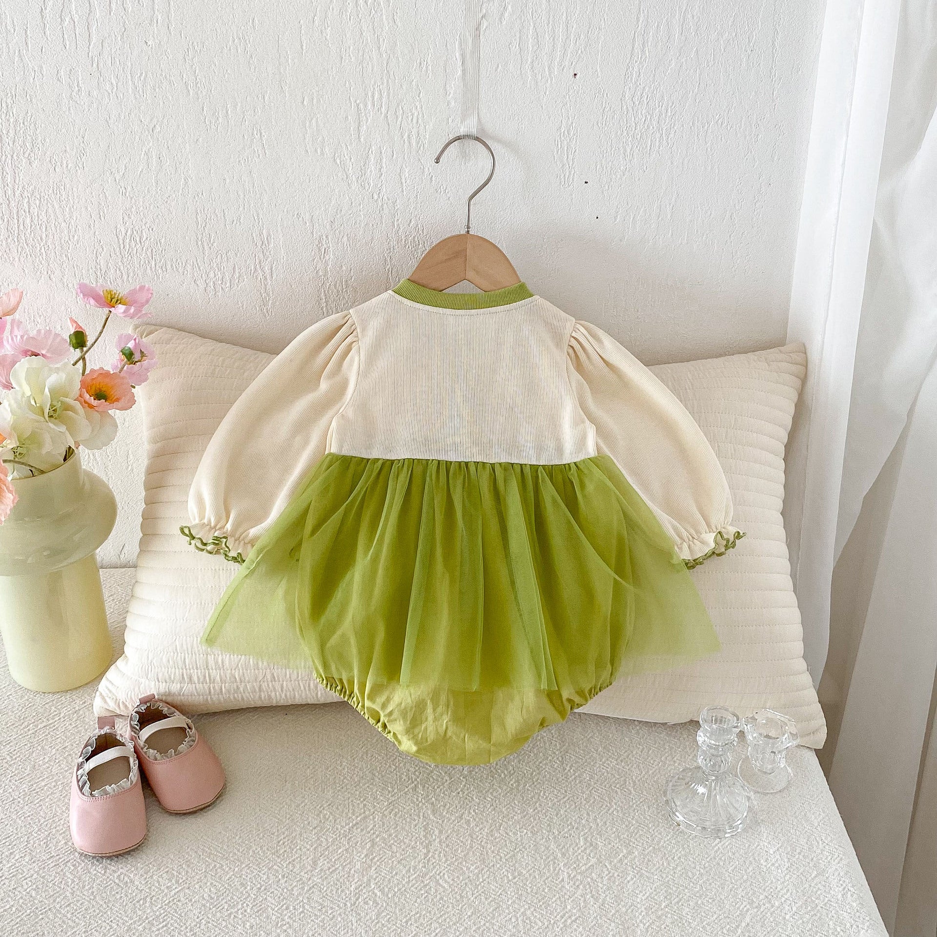 Baby Clothes Autumn Girl Baby Romper Princess Dress Newborn Bodysuit for 0-12 Months