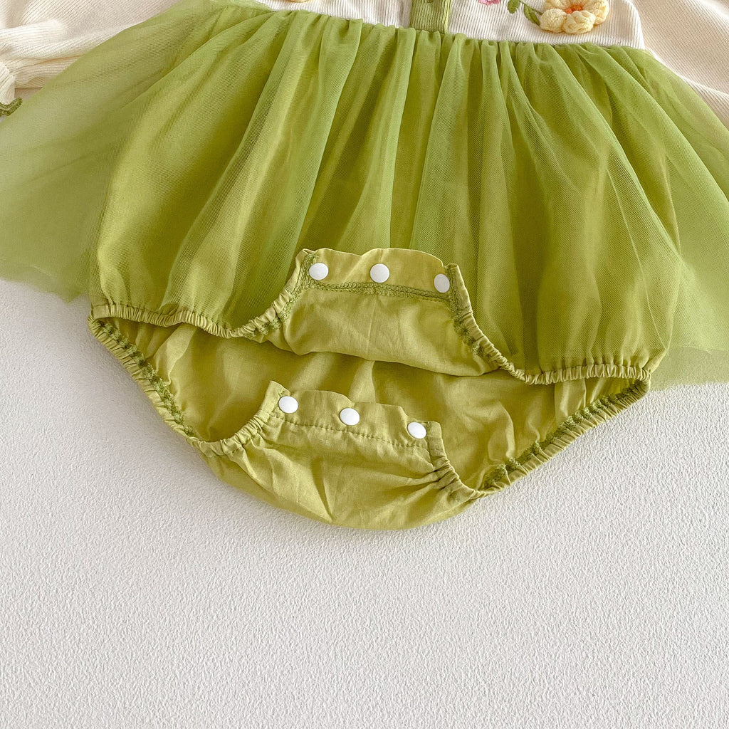 Baby Clothes Autumn Girl Baby Romper Princess Dress Newborn Bodysuit for 0-12 Months