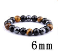 New all-match men's6mm 8mm 10mm tiger's eye obsidian hematite elastic bracelet