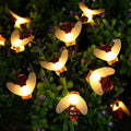 Holiday Light  Christmas Tree Decoration Outdoor Garland Solar Lamp Bee20/30/50led 8Mode For Wedding Party Garden Balcony Fairy