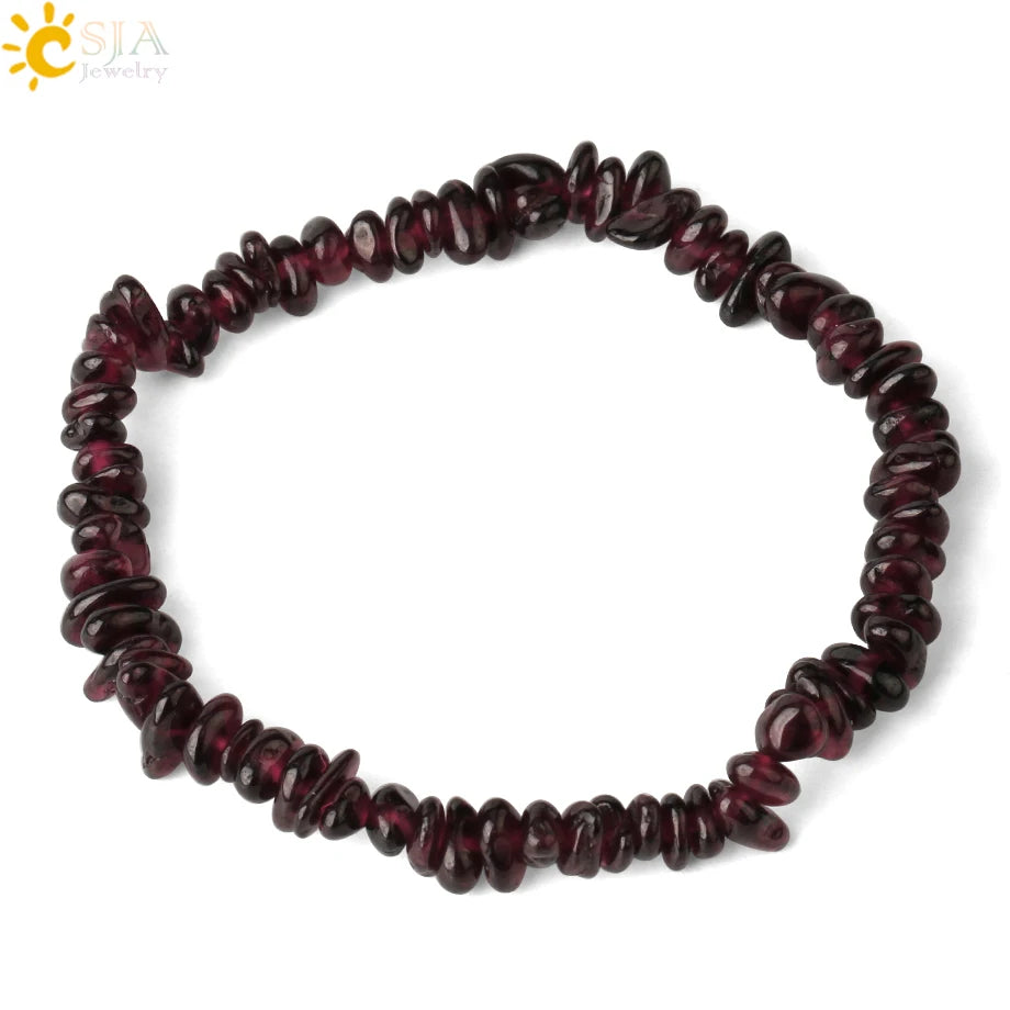 Irregular Chips Natural Stone Bracelet Asymmetry Beads Crystal Quartz