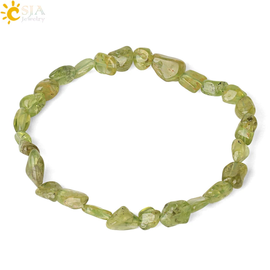 Irregular Chips Natural Stone Bracelet Asymmetry Beads Crystal Quartz