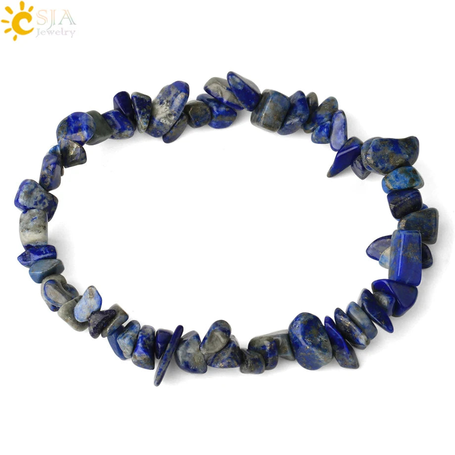 Irregular Chips Natural Stone Bracelet Asymmetry Beads Crystal Quartz